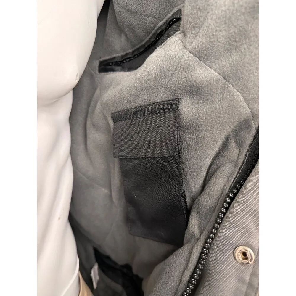 US Basic Men’s Black Hooded Utility Parka Jacket Size XL